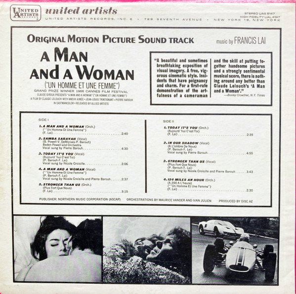 A Man And A Woman Soundtrack